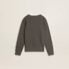 Sudadera gris para niños con logotipo en relieve Sudadera gris para niños con logotipo en relieve