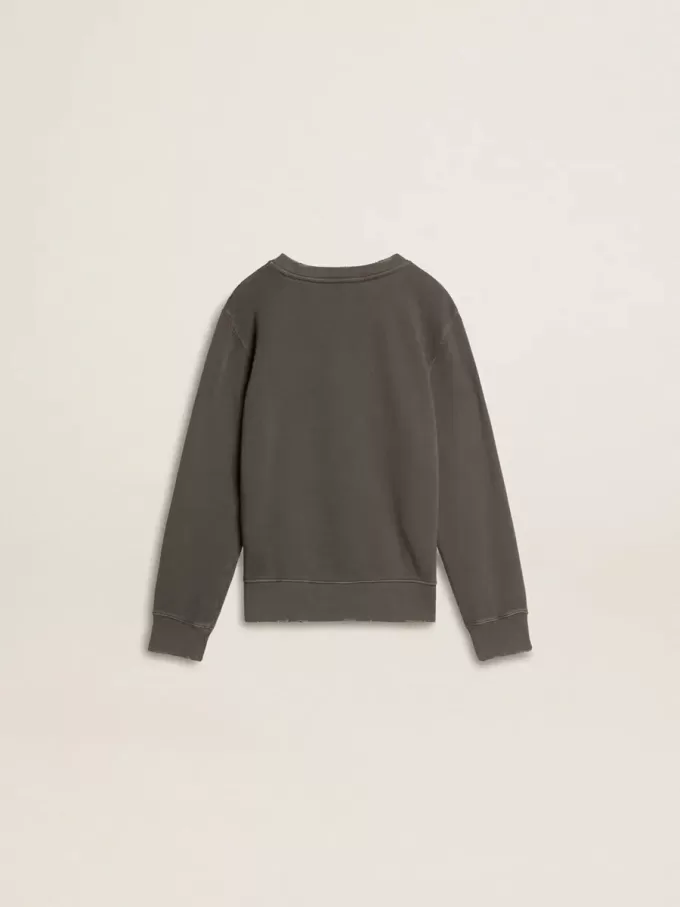 Sudadera gris para niños con logotipo en relieve Sudadera gris para niños con logotipo en relieve