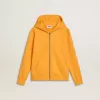 Sudadera naranja para niño con cierre de cremallera