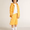 Sudadera naranja para niño con cierre de cremallera