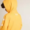 Sudadera naranja para niño con cierre de cremallera