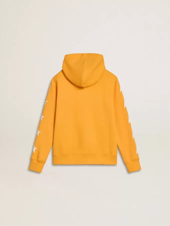 Sudadera naranja para niño con cierre de cremallera