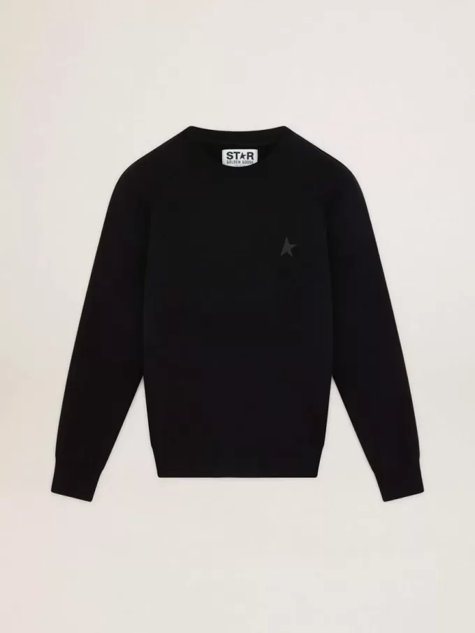 Sudadera negra Archibald Star Collection con estrella tono sobre tono en la parte delantera Sudadera negra Archibald Star Collection con estrella tono sobre tono en la parte delantera