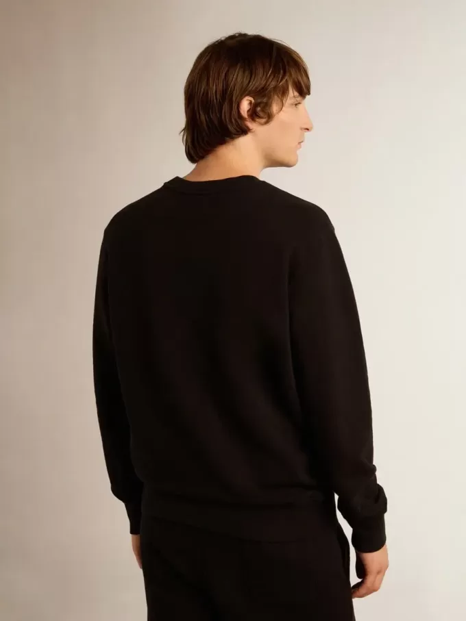 Sudadera negra Archibald Star Collection con estrella tono sobre tono en la parte delantera Sudadera negra Archibald Star Collection con estrella tono sobre tono en la parte delantera