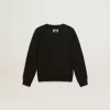Sudadera negra para niño con una estrella maxi blanca en la parte delantera