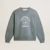 Sudadera oversize en azul celeste con acabado desgastado Sudadera oversize en azul celeste con acabado desgastado