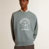 Sudadera oversize en azul celeste con acabado desgastado Sudadera oversize en azul celeste con acabado desgastado