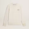 Sudadera para hombre en blanco desgastado con estampado Sudadera para hombre en blanco desgastado con estampado