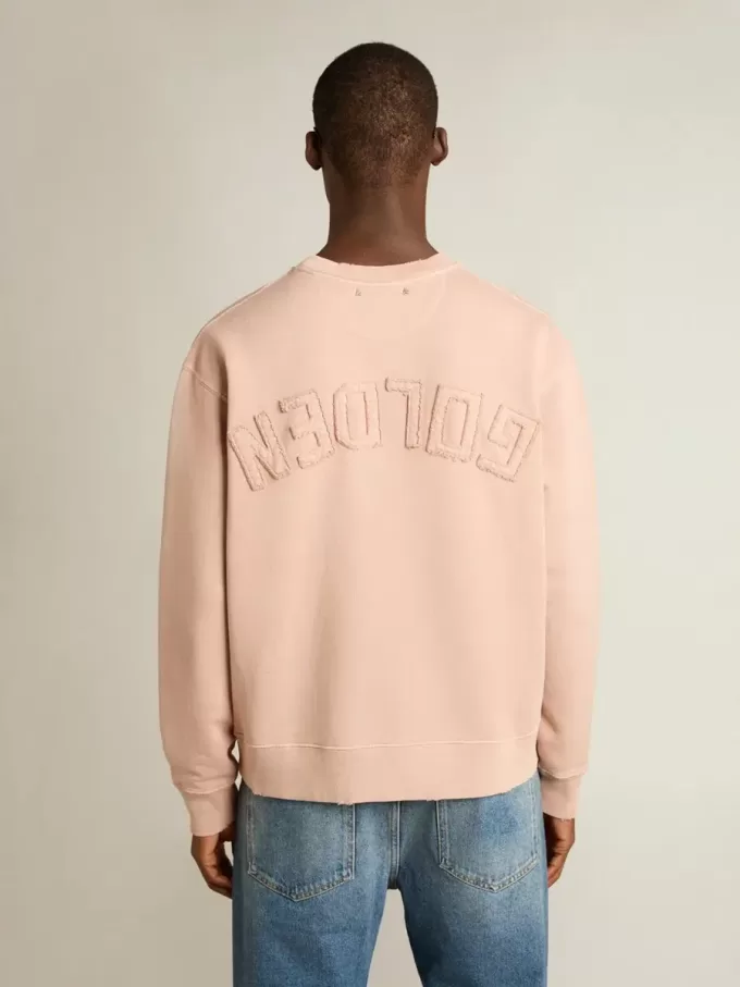 Sudadera rosa empolvado con logotipo invertido en la espalda – Jersey Capsule Sudadera rosa empolvado con logotipo invertido en la espalda – Jersey Capsule