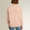 Sudadera rosa empolvado con logotipo invertido en la espalda – Jersey Capsule Sudadera rosa empolvado con logotipo invertido en la espalda – Jersey Capsule