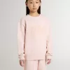 Sudadera rosa para niña con letras rosas en la parte delantera Sudadera rosa para niña con letras rosas en la parte delantera