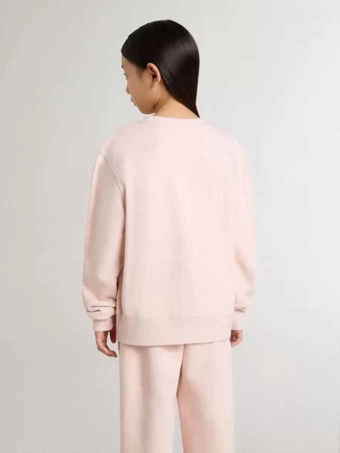 Sudadera rosa para niña con letras rosas en la parte delantera Sudadera rosa para niña con letras rosas en la parte delantera