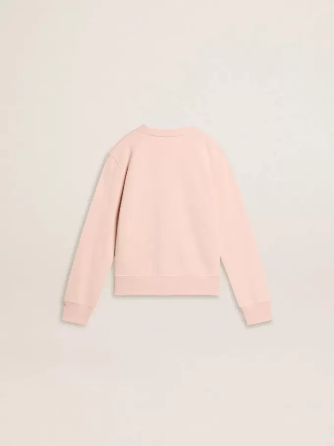 Sudadera rosa para niña con letras rosas en la parte delantera Sudadera rosa para niña con letras rosas en la parte delantera