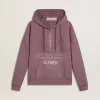 Sudadera unisex de algodón malva con estampado en la parte delantera Sudadera unisex de algodón malva con estampado en la parte delantera
