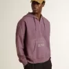 Sudadera unisex de algodón malva con estampado en la parte delantera Sudadera unisex de algodón malva con estampado en la parte delantera