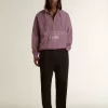 Sudadera unisex de algodón malva con estampado en la parte delantera Sudadera unisex de algodón malva con estampado en la parte delantera