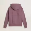 Sudadera unisex de algodón malva con estampado en la parte delantera Sudadera unisex de algodón malva con estampado en la parte delantera