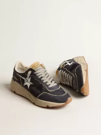 Suela de nylon azul con estrella blanca estampada