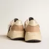 Suela de nylon y nubuck con estrella de ante azul oscuro Suela de nylon y nubuck con estrella de ante azul oscuro