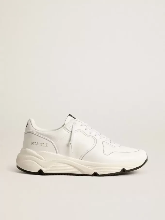 Suela de running para hombre de origen biológico con estrella blanca y lengüeta en el talón Suela de running para hombre de origen biológico con estrella blanca y lengüeta en el talón