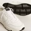 Suela de running para hombre de origen biológico con estrella blanca y lengüeta en el talón Suela de running para hombre de origen biológico con estrella blanca y lengüeta en el talón