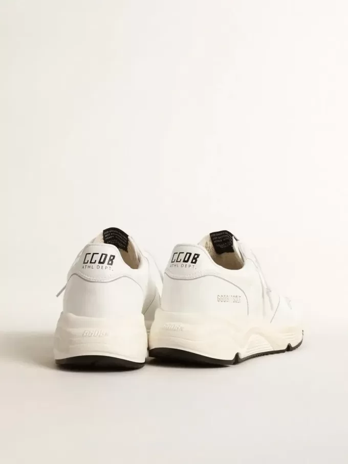 Suela de running para hombre de origen biológico con estrella blanca y lengüeta en el talón Suela de running para hombre de origen biológico con estrella blanca y lengüeta en el talón