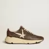 Suela Running Sole de nailon y piel con estrella de TPU y lengüeta de nubuck en el talón Suela Running Sole de nailon y piel con estrella de TPU y lengüeta de nubuck en el talón