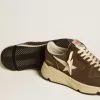 Suela Running Sole de nailon y piel con estrella de TPU y lengüeta de nubuck en el talón Suela Running Sole de nailon y piel con estrella de TPU y lengüeta de nubuck en el talón