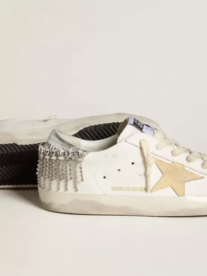 Super-Star LTD con estrella de ante y lengüeta de cuero con cristales Super-Star LTD con estrella de ante y lengüeta de cuero con cristales