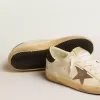 Super-Star LTD con estrella de cuero laminado y lengüeta del talón con purpurina negra Super-Star LTD con estrella de cuero laminado y lengüeta del talón con purpurina negra