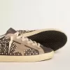 Super-Star LTD en nubuck gris con perlas Swarovski y estrella de ante Super-Star LTD en nubuck gris con perlas Swarovski y estrella de ante