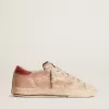 Super-Star LTD en nubuck rosa con estrella perforada y lengüeta de cuero en el talón Super-Star LTD en nubuck rosa con estrella perforada y lengüeta de cuero en el talón