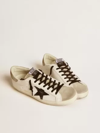 Super-Star LTD para hombre con estrella de piel negra con estampado de cocodrilo e inserciones de ante Super-Star LTD para hombre con estrella de piel negra con estampado de cocodrilo e inserciones de ante