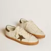 Super-Star LTD para hombre con estrella y lengüeta en el talón de nubuck verde militar