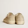 Super-Star LTD para hombre en ante gris con estrella de cuero rojo