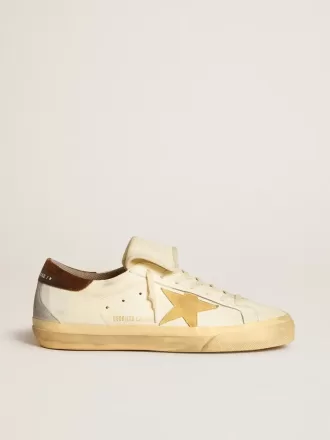 Super-Star LTD para hombre en napa con estrella de ante y lengüeta marrón en el talón Super-Star LTD para hombre en napa con estrella de ante y lengüeta marrón en el talón