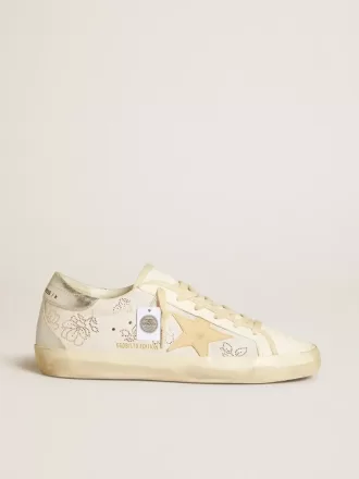 Super-Star LTD para mujer con cristales Swarovski y estrella de cuero gris humo.