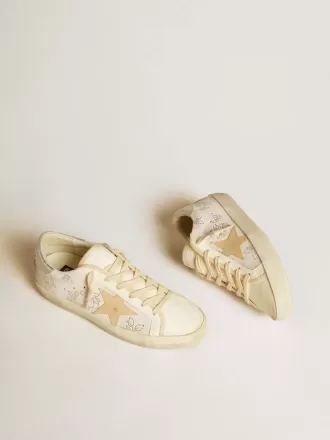 Super-Star LTD para mujer con cristales Swarovski y estrella de cuero gris humo.