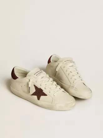 Super-Star LTD para mujer con estrella de ante y lengüeta en el talón con cristales Swarovski Super-Star LTD para mujer con estrella de ante y lengüeta en el talón con cristales Swarovski