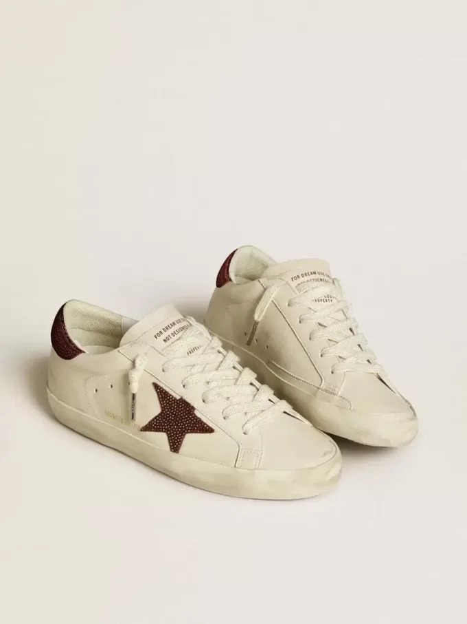 Super-Star LTD para mujer con estrella de ante y lengüeta en el talón con cristales Swarovski Super-Star LTD para mujer con estrella de ante y lengüeta en el talón con cristales Swarovski