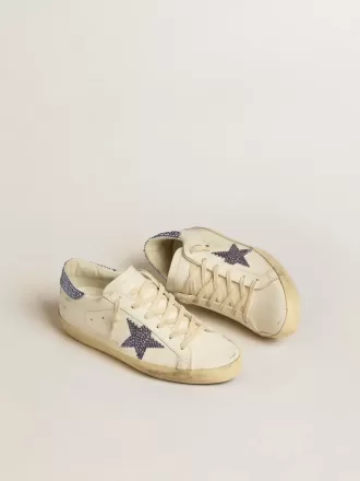 Super-Star LTD para mujer con estrella de ante y lengüeta en el talón con cristales Swarovski Super-Star LTD para mujer con estrella de ante y lengüeta en el talón con cristales Swarovski