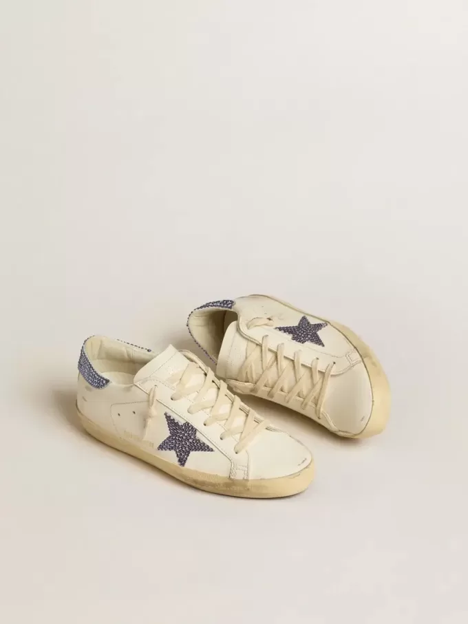 Super-Star LTD para mujer con estrella de ante y lengüeta en el talón con cristales Swarovski Super-Star LTD para mujer con estrella de ante y lengüeta en el talón con cristales Swarovski