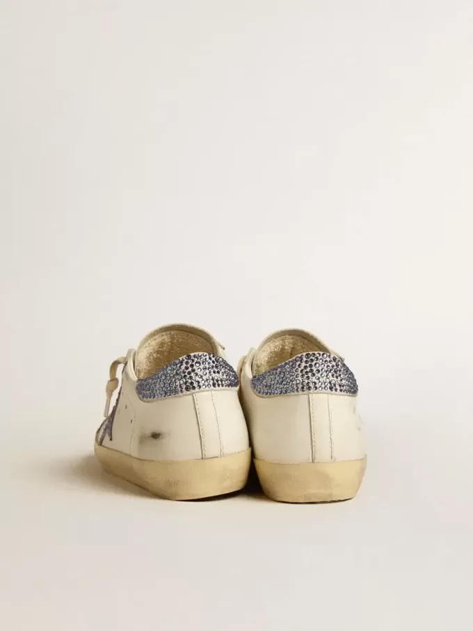 Super-Star LTD para mujer con estrella de ante y lengüeta en el talón con cristales Swarovski Super-Star LTD para mujer con estrella de ante y lengüeta en el talón con cristales Swarovski