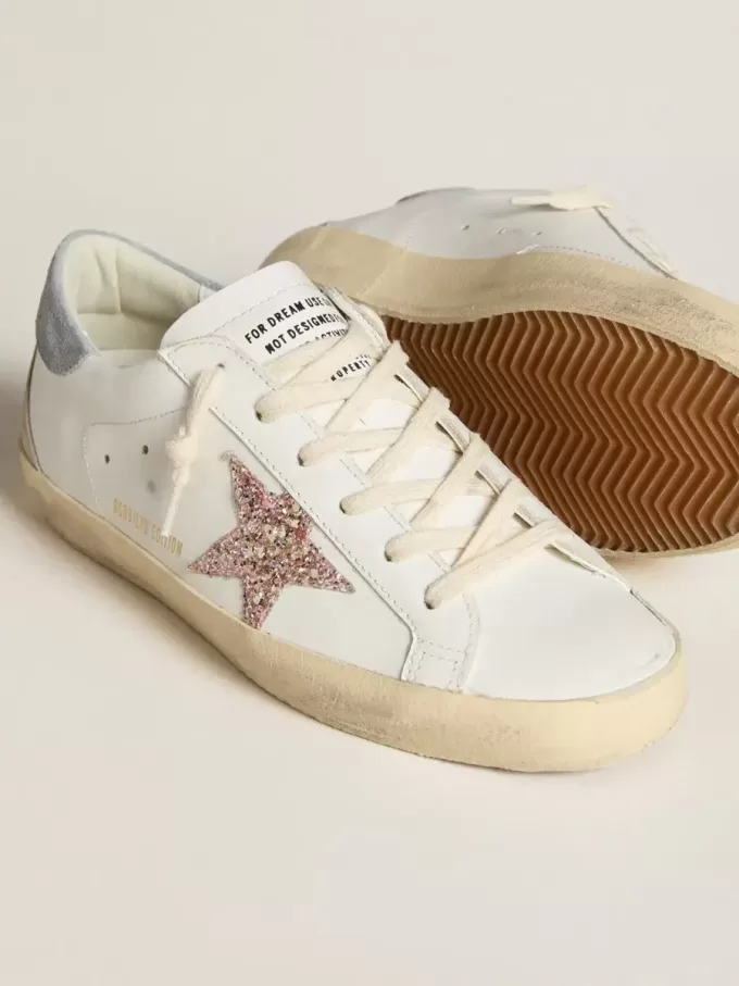Super-Star LTD para mujer con estrella multicolor brillante y lengüeta de ante en el talón Super-Star LTD para mujer con estrella multicolor brillante y lengüeta de ante en el talón
