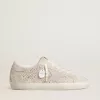 Super-Star LTD para mujer en ante con cristales Swarovski y estrella de cuero gris hielo Super-Star LTD para mujer en ante con cristales Swarovski y estrella de cuero gris hielo