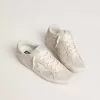 Super-Star LTD para mujer en ante con cristales Swarovski y estrella de cuero gris hielo Super-Star LTD para mujer en ante con cristales Swarovski y estrella de cuero gris hielo