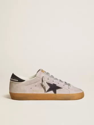 Super-Star LTD para mujer en ante lila con estrella y lengüeta del talón en ante azul medianoche Super-Star LTD para mujer en ante lila con estrella y lengüeta del talón en ante azul medianoche