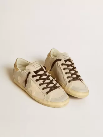Super-Star LTD para mujer en lona con estrella de TPU y lengüeta de cuero en el talón Super-Star LTD para mujer en lona con estrella de TPU y lengüeta de cuero en el talón