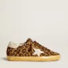 Super-Star LTD para mujer en piel de potro con estampado de leopardo, estrella de piel y lengüeta en el talón Super-Star LTD para mujer en piel de potro con estampado de leopardo, estrella de piel y lengüeta en el talón