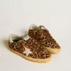 Super-Star LTD para mujer en piel de potro con estampado de leopardo, estrella de piel y lengüeta en el talón Super-Star LTD para mujer en piel de potro con estampado de leopardo, estrella de piel y lengüeta en el talón